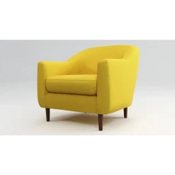 Butaca Tubby – Amarillo Retro
