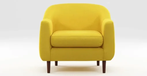 Butaca Tubby – Amarillo Retro