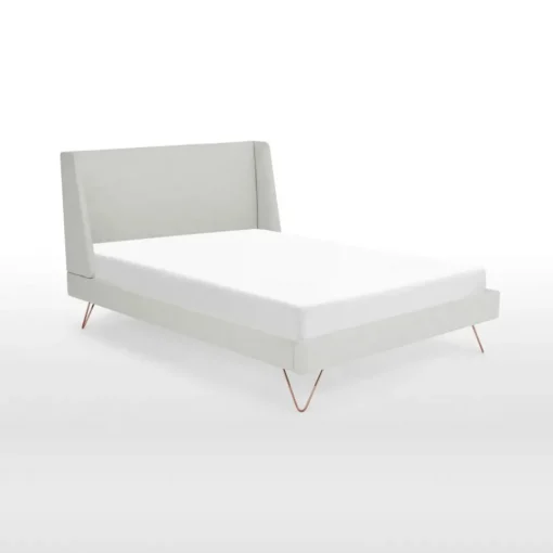 Cama Elona – Tejido Gris Nieve