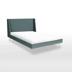 Cama Elona – Terciopelo Verde Mar