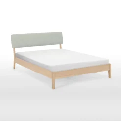 Cama Europea Noka – Gris & Roble