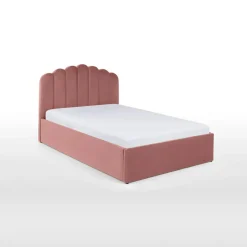 Cama Europea Otomana Delia – Terciopelo Rosa