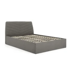 Cama Europea Otomana Lex – Gris Marga y Gris Marengo
