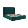 Cama Europea Otomana Ormond – Terciopelo Azul Mar