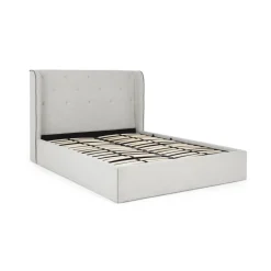 Cama Europea Otomana Ormond – Gris Elegante