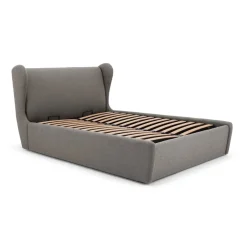 Cama Europea Otomana Rubens – Gris Níquel