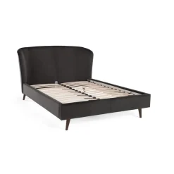 Cama Lulu – Terciopelo Gris Asfalto