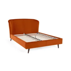 Cama Lulu – Terciopelo Naranja Pimentón
