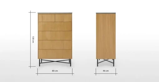 Cómoda Alta Dara – Roble