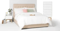 Cómoda Alta Esme – Blanco y Fresno