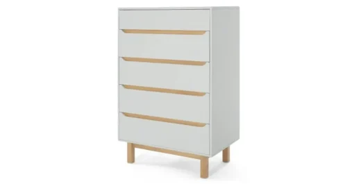 Cómoda Alta Jayden – Gris y Roble