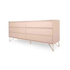 Cómoda Ancha Elona – Rosa Empolvado