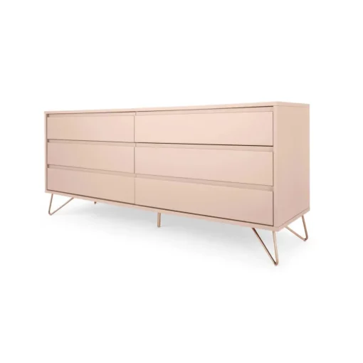 Cómoda Ancha Elona – Rosa Empolvado