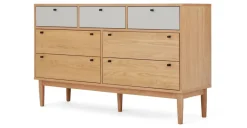Cómoda Ancha Multi Campton – Roble & Gris