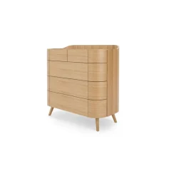 Cómoda con 5 Cajones Ada – Roble