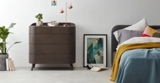 Cómoda con 5 Cajones Ada – Roble Oscuro