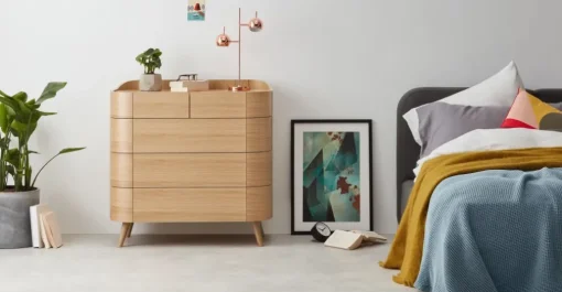 Cómoda con 5 Cajones Ada – Roble