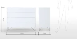 Cómoda Elona – Blanco Brillante