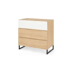 Cómoda Hopkins – Efecto Roble y Blanco