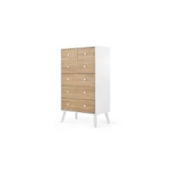 Cómoda Larsen – Efecto Roble & Blanco