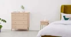 Cómoda Maddie – Rosa y Dorado