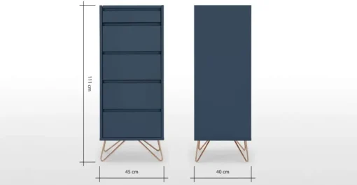 Cómoda Tocador Elona – Azul Oscuro