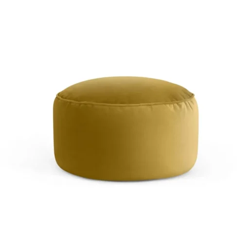 Cojín de Suelo de Terciopelo Lux – Dorado Vintage.