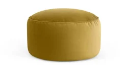 Cojín de Suelo de Terciopelo Lux – Dorado Vintage.