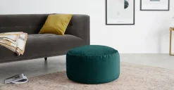 Cojín de Suelo de Terciopelo Lux – Verde