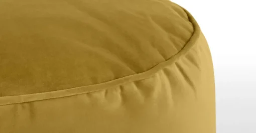 Cojín de Suelo de Terciopelo Lux – Dorado Vintage.