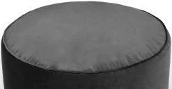 Cojín de Suelo de Terciopelo Lux – Gris
