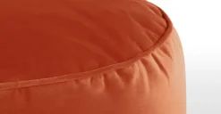 Cojín de Suelo de Terciopelo Lux – Naranja