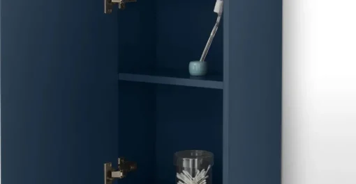 Columna para baño Elona – Azul oscuro y cobre