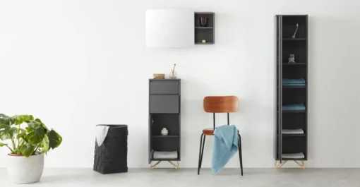Columna para baño Elona – Gris Carbón