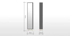 Columna para baño Elona – Gris Carbón