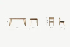Conjunto de Comedor Jala – Efecto Pino