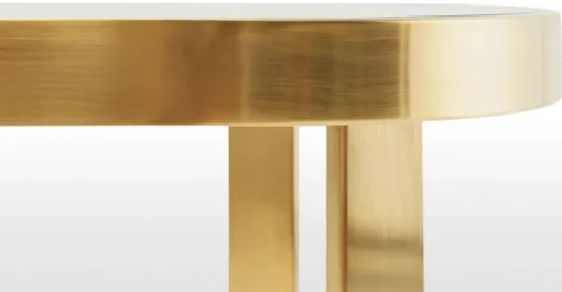 Consola Aula – Acero cepillado y cristal