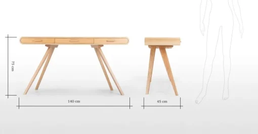 Consola escritorio Fonteyn – Roble
