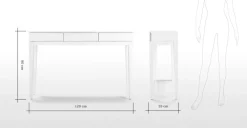 Consola Escritorio Vernay – Blanco