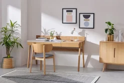 Escritorio Calama – Roble y Gris