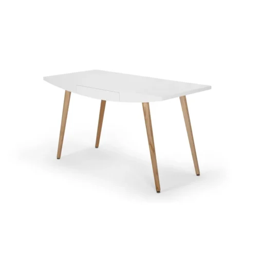 Escritorio Camber – Blanco y Roble
