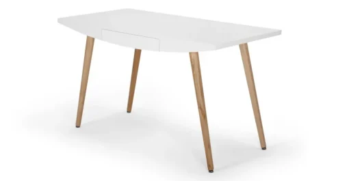 Escritorio Camber – Blanco y Roble