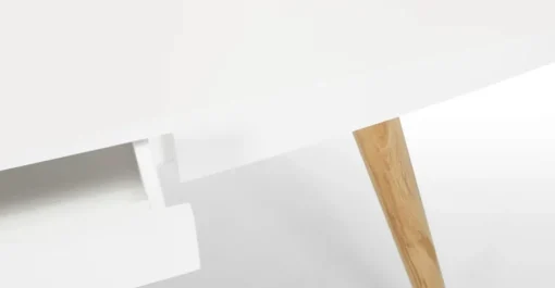 Escritorio Camber – Blanco y Roble