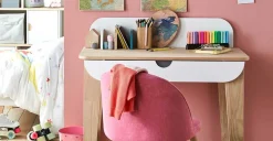 Escritorio Ligne Seventies – Blanco y Gris