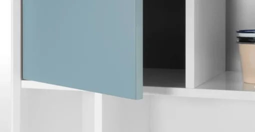 Estantería alta Stretto – Gris y azul