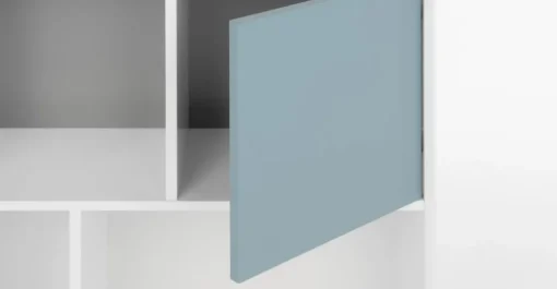 Estantería alta Stretto – Gris y azul