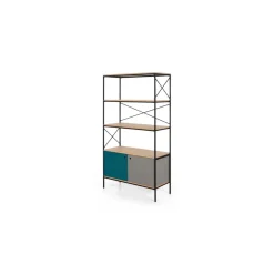 Estantería Arris – Roble y azul
