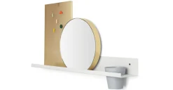 Estantería con accesorios Assembly de Tom Pigeon – Blanco