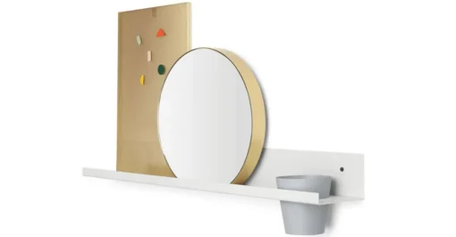 Estantería con accesorios Assembly de Tom Pigeon – Blanco