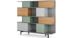 Estantería grande Fowler – Roble multicolor
